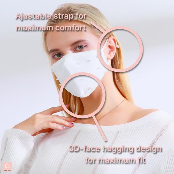 3 Pack Classic Pearl and Velvet Mask - Picture 2 of 4